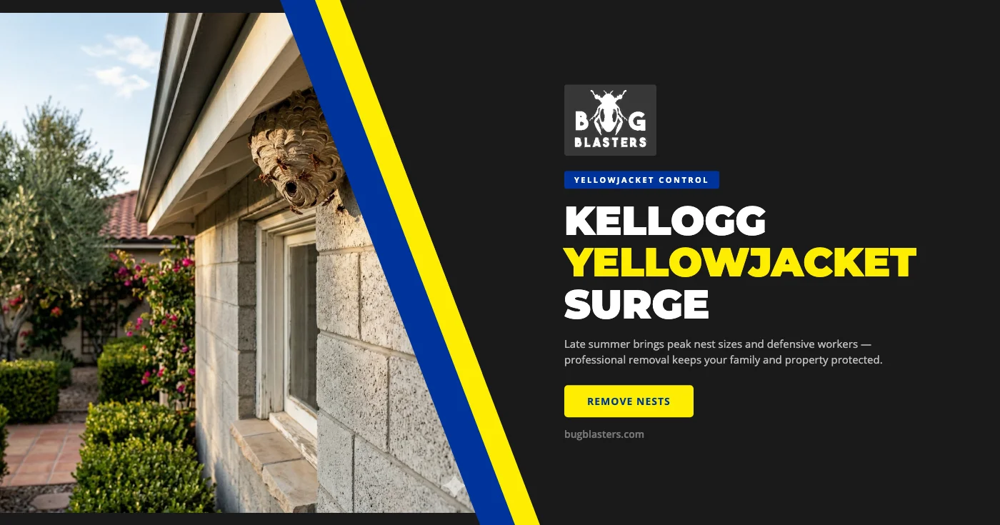 Late Summer Yellowjacket Surge in Kellogg, ID: Why August Nests Are at Their Worst